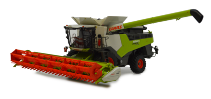 Claas Lexion 6800 s Vario 930 a vozíkom na lištu